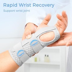 FREETOO Reversible Carpal Tunnel Wrist Brace Night S – Fit both hands, Grey