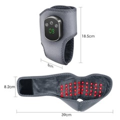5 Levels Red Light Therapy 660nm Ankle Massager 40 LEDs Beads Heated Ankle Brace