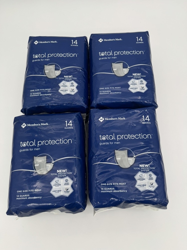 Member’s Mark Guards For Men 56 count One size fits most Total Protection
