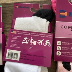 Different Touch Compression Socks – Therapeutic Performance Knee Hi 6pairs/ai
