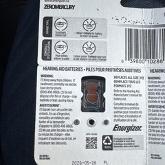 Energizer 312 Size Hearing Aid Batteries – 16 Pack (2 Dial Packs of 8 each)
