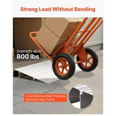 Door Threshold Ramp 2 inch Rise Aluminum Alloy Threshold Ramp Rated 800