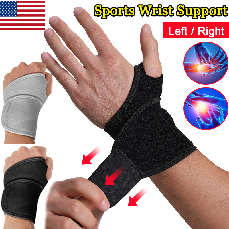 Left Right Wrist Brace Support Wrap Sprain Carpal Tunnel Arthritis Bandage Strap