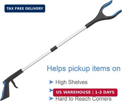 Grabber Reacher Tool,FitPlus Premium Grabber Tool 32 Inch, Strong Magnet Grabber