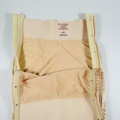 Caromed Post-Surgical Compression Garment Above The Knee Satin Girdle Nude SZ LG