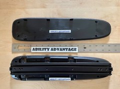 NEW: Permobil 16” 3G ARMPAD BODY & PAD INSERT leatherette armrest, ASSEMBLED.