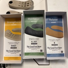 The Good Feet Store 3-Step System Strengthener W457; Maintainer 357; Relaxer B