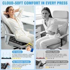 Sondor Travel Cushion, Inflatable seat Cushion, Suitable for Airplane Seats