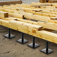 Floor Joist Jacks 4 Pack Adjustable Support for Deck Foundation and Leveling