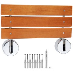 VEVOR Folding Teak Shower Seat 20.1“ x 13.2“ Wall Mounted Shower Bench 440 lbs