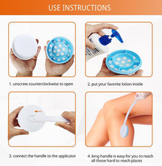 Lotion Applicator for Back – Back Lotion Applicator for Women Men Elderly – Curv