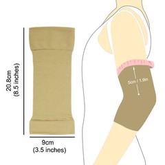 1 Pair Elbow Brace Compression Support Sleeve Arthritis Tendonitis Reduce Pain