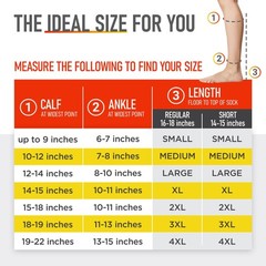 Short Zipper Compression Socks for Women and Men 3X-Large (1 Pair), Beige