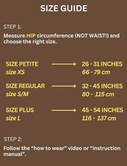 Sacroiliac Hip Belt for Women and Men That Regular (Hip Size 32″- 45″), Black