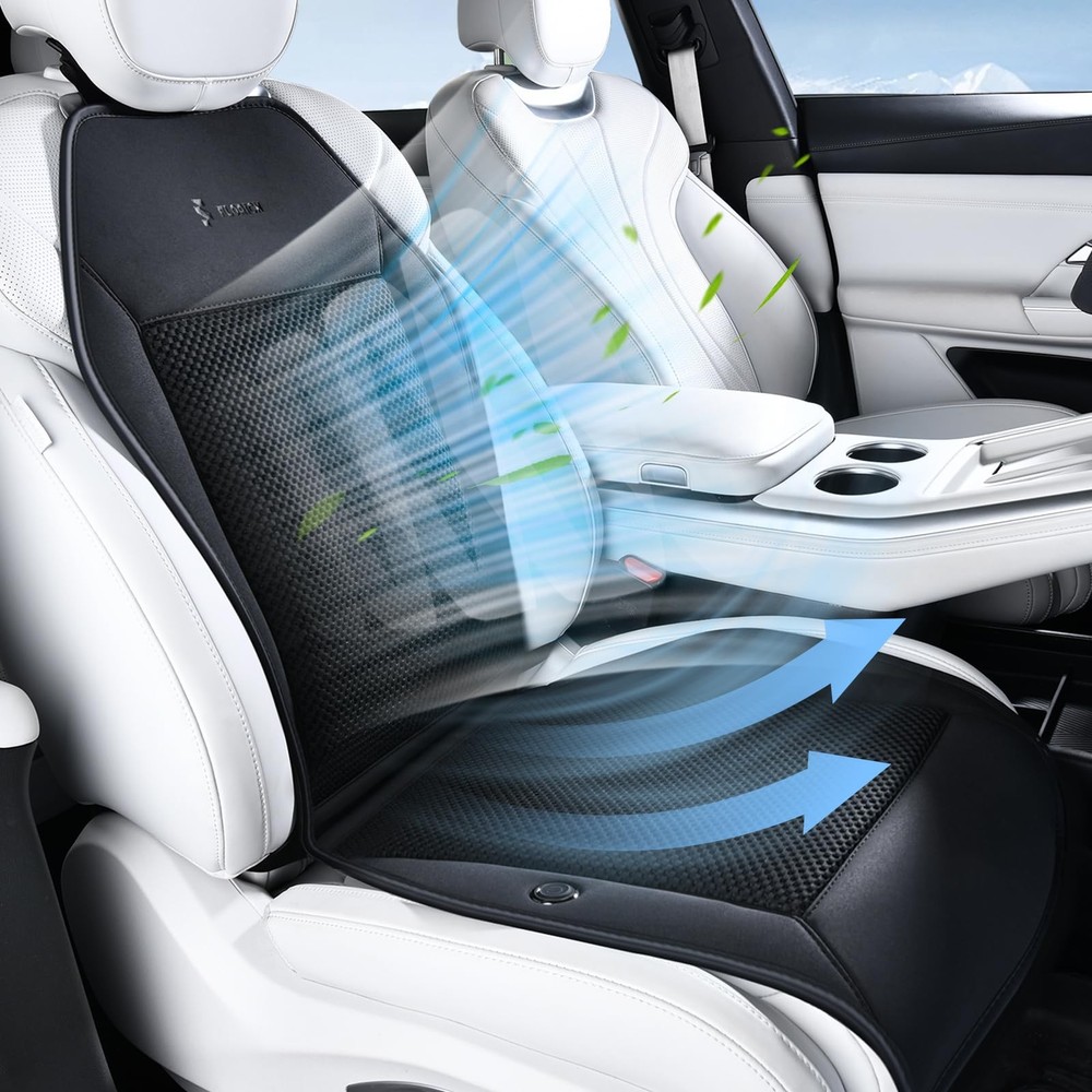 FLORICH Cooling Car Seat Covers with Blowing & Suction, 12V-24V Cooling