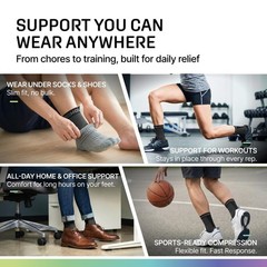 Compression Ankle Brace Socks for Sprains & Tendonitis – Support for Men & Women