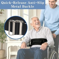 Gait Belts for Seniors Transfer Belt with 6 Handles, Release Metal Buckle, 56…