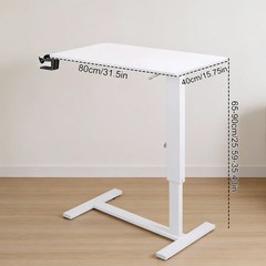 Adjustable Overbed Bedside Table with Wheels Bed Desk For Hospital and Home use