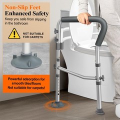DePango Toilet Safety Rails for Elderly, Adjustable Handicap Toilet Seat with…