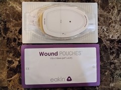 ConvaTec Eakin Wound Pouch, 2 Sealed 839262 Packs of 5 Pouches each (2 Packs/Bx)