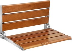 18in Wall Mount Shower Seat Fold Down Shower Bench for Adults Bathroom