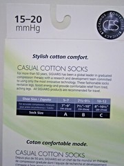 Sigvaris 146C Casual Cotton socks 15-20 Closed Toe Knee High