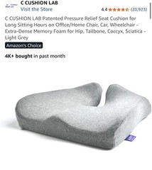 Cushion Lab Pressure Relief Seat Cushion – Gray