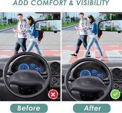 Car Seat Cushion for Driving, Breathable 3D 1.2 inch thick, Dark Gray
