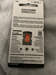 40 Rayovac Extra Hearing Aid Batteries Size 13 Orange Tab 8 Pack 2027 5 Packs