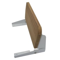 Foldable Teak Step White Painted Brackets Boat Fold-up Step Long-Lasting