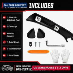 Driver Side A-Pillar Grab Handle Fits 2016-2023 Toyota Tacoma 3rd Gen, OEM-Style