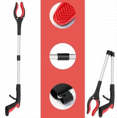 Grabber Reacher Tool – 2 Pack 32” Reacher Grabber Tool with Strong Magnetic