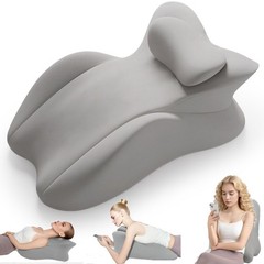 Memory Foam Wedge Pillow Multi-Position Bed Support Pillow for Sitting Up Prone