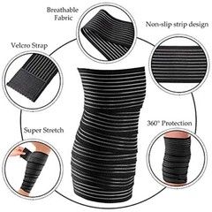 2-Pack Elastic Calf Compression Bandage Leg Sleeve Compression Wraps 2.9″x 71 in
