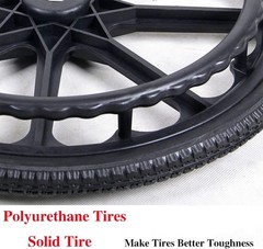 High-Quality 24-Inch Wheelchair Replacement Wheels – Durable Nylon Construction