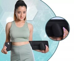 Umbilical Hernia Belt Black Support Band Removable Pad Abdominal Relief Strap