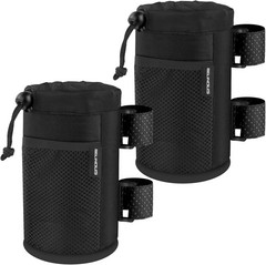 2 Pack UTV Roll Bar Cup Holder, 8-32oz Bottle Holder with Net Pockets
