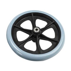6/8Inch Front Castor Smooth Solid Tire Wheel Wheelchair Replacement Parts