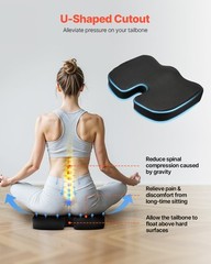 VEVOR Seat Cushion Cooling Gel & Memory Foam Seat Cushion for Pressure Relief