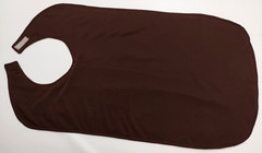 New Handmade Reversible Brown & White Plaid Adult Size Bib Special Needs Seniors