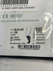 LR ReadyWrap Liner Below Knee Black Size S M L Small Medium Large New
