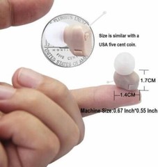 JINGHAO 1 Pair Hearing Mini Sound Amplifier Enhancer Battery Power US