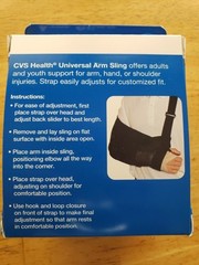 CVS Health Universal Arm Sling Left or Right One Size Adult & Youth adjustable