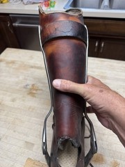 Leather Leg Splint Vintage Prosthetic
