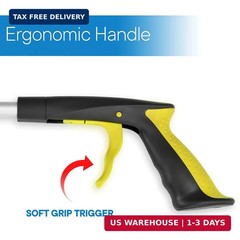 RMS 26 Inches Folding Grabber Reacher with Ergonomic Handle for Mobility and Rea