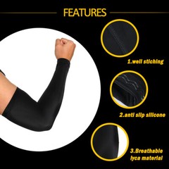 Cooling Arm Sleeves Outdoor Sport Basketball UV Sun Protection Tattoo Cover CFR