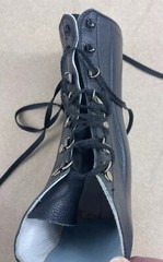 AFO Leather Ankle Brace Orthopedic Left Boot Foot Drop Black