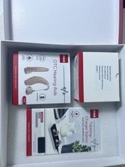 RCA OTC Hearing Aid Deluxe Kit – Hearing Aids / Charger Station / Cleaning Kit !