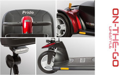 Pride Go-Go Elite Traveller plus 3-Wheel Travel Scooter W/ Avail Ext Warr