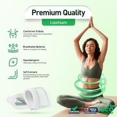 Lipo Foam Pads 3 Pack – Compression Ab Board for Tummy Tuck Recovery